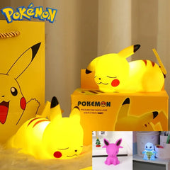 Pokemon Pikachu Squirtle Night Light Glowing Children Toy Pokemon Pikachu Cute Bedside Lamp Children Birthday Christmas Present