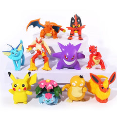 28Pcs/bag Pokemon figure model 5-8cm Pikachu Gengar Charizard Action figure Model collecting toys