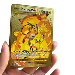 2025 new 10000 Arceus Vmax Gx gold pocket monster card Spanish iron metal Pokmo Letters children's gift game collection card