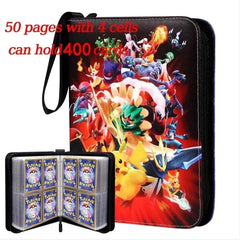 /*-Pokemoned Card Clip Monster Card Album Anime Album Classic Portable Storage Card Book Waterproof 400PCS PU Zipper Photo Album