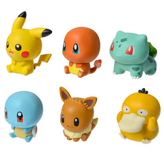 Pokemon Anime Action Figures Charmander Squirtle Pikachu Bulbasaur Mini Doll Original Genuine Model Ornament Children's Toy Gift