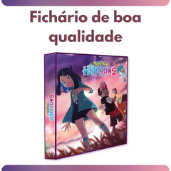 Cartella Album Baste Pokemon Horizons Collection Serie A per Carte TCG Copertina Rigida Rinforzata Allenatore