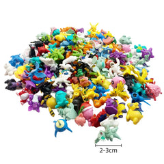 24-144pcs Pokemon Figurine Model Lot Bulk Buy Mini Small Styles Pikachu Anime Figure Doll Kawaii Toy Gift Birthday Kids Pack Bag