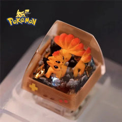 Pokemon Anime Character Snorlax Resin Keycaps Micro Landscape Handmade Customized Personalized Gifts Mechanical Keyboard Keycaps