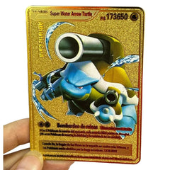 2025 new 10000 Arceus Vmax Gx gold pocket monster card Spanish iron metal Pokmo Letters children's gift game collection card