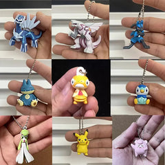 POKEMON Pikachu Piplup Snorlax Lucario Gardevoir Clefairy Shaymin Action Figures Cartoon Peripheral Pendant
