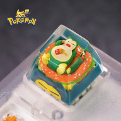 Pokemon Anime Character Snorlax Resin Keycaps Micro Landscape Handmade Customized Personalized Gifts Mechanical Keyboard Keycaps