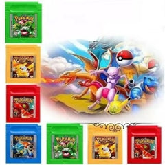 16 Bit Video Game Console Cartridge GBC Game Card Pokemon Series Blue Crystal Golden Green Red Silver Yellow USA Version