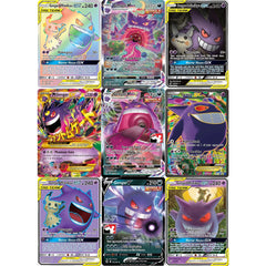 9Pcs Pokemon Cards Gengar VMAX GX EX Ultra Rare Supporters Battle Trading Holofoil PTCG Prize Pack Serie Pokemon Game Cards Gift
