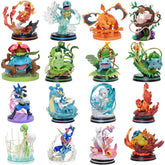 Pokemon Alolan Vulpix Mewtwo Charizard Lucario Figure Action Toys Charmander Bulbasaur Squirtle Figurine Collectible Model Dolls