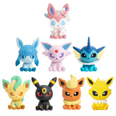 Pokemon Figures Eevee Evolution Vaporeon Espeon Umbreon Sylveon Leafeon Dolls 4cm PVC Model Pokémon Toys for Kids Christmas Gift