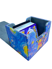 Anime Pokemon Pikachu Deck Box The Starry Night Style Yugioh WS OCG PTCG Trading Cards Pu Leather Storage Collection Box 110+