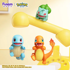 FUNISM Original Genuine Pokemon Anime Action Figures Angel Party Series Eevee Bulbasaur Pikachu Models Ornament Children's Toy