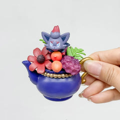 Pokemon Teacup Garden Miniature Landscape Ornament Pikachu Squirtle Desktop Ornament Anime Peripheral Gifts