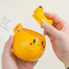 320ml Cute Pokemon Pikachu Ceramic Mug Creative Anime Modelling Children's Breakfast Milk Cup Coffee Tea Water Cup Boy Girl Gift