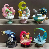 Original Re-Ment Pokemon Starrium Series Dreaming Moonlit Night Absol Glaceon Minccino Pikachu&Cleffa Kirlia&Ralts Ponyta Toy