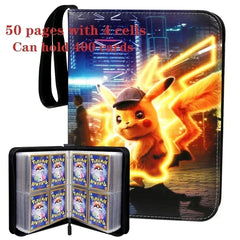 /*-Pokemoned Card Clip Monster Card Album Anime Album Classic Portable Storage Card Book Waterproof 400PCS PU Zipper Photo Album