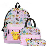 Pokemon School Bags Backpacks Pikachu Anime Figures Kids Bags Big Capacity Travel Bag Girls Boys Christmas Gifts Toys
