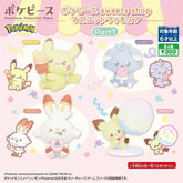 Anime Pokemon Gashapon Toys Sweets Shop Series 1 Pikachu Espurr Scorbunny Cartoon Figures Model Decoration Creative Gifts