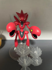 Bandai Original Pokemon Action Figures Mega Lucario Mega Charizard X Meowscarada Scizor Dolls DIY Assembly Collection Model gift