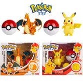 Pokemon Anime Figure Charizard Pikachu Mewtwo Pocket Monster Action Deformation Pokeball Toy Figures Model Kids Christmas Gift