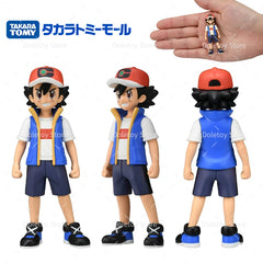 TOMY Pokemon Figure Trainer Ash Ketchum Leon Eevee Jolteon Flareon Leafeon Glaceon Umbreon Original Action Model Birthday Gift