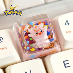 Pokemon Anime Character Snorlax Resin Keycaps Micro Landscape Handmade Customized Personalized Gifts Mechanical Keyboard Keycaps