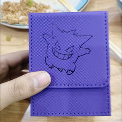 Cartoon Pokemon Card Deck Storage Box Kawaii Eevee Pu Ptcg Brand Box Gengar Large Capacity Card Deck Box Ws Card Case Toys