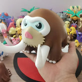 Anime Pokemon Mamoswine Piloswine Swinub Action Figure Proportion World 1:20 Diy 3D Printing Cartoon Character Statue Gift Toy