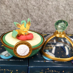 Rement Pokemon Blind Box Eeveelution Sleep Ball Desktop Ornament Birthday Present 6 Styles Collectible Children's Toys
