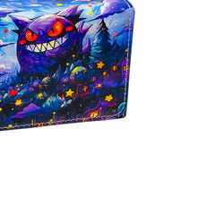 Anime Pokemon Gengar Deck Box The Starry Night Style Yugioh WS OCG PTCG Trading Cards Pu Leather Storage Collection Box 110+