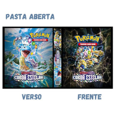 Album Folder Bones Pokemon Scarlet and Violet Stellar Crown Hard Cover Reinforced Keep Cards TCG