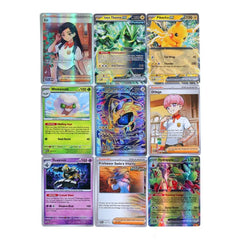 360pcs Pokémon Collection Game Card Booster Card Pack Sword and Shield Series Prismatic Evolutions - Toy Gift Flash Card