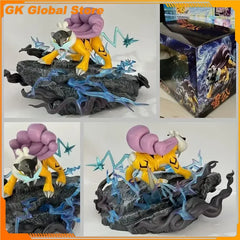25cm New Pokemon Anime Figure Raikou Peripheral PVC Model Scene Statue Desktop Decoration Ornaments Kids Birthday Gifts Toys