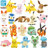 Bandai Original Pokemon Model Kit Quick Anime Pikachu Charmander Mew Eevee Action Figure Assembly Model Toys Gifts for Children