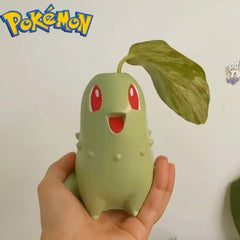 Pokemon Chikorita Kawaii Planter Flower Pot Creative Pot Chikoritas Statue Vase Ornaments Figure Model Decor Gifts Toy
