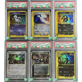 PSA 10 Pokémon Cards (Umbreon-Holo, Charizard-Shiny, Lugia-Holo, Rayquaza-Shiny, Mew-Holo, Charizard-Holo