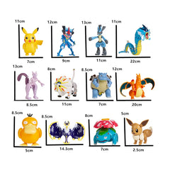 Pokemon Anime Figure Charizard Pikachu Mewtwo Pocket Monster Action Deformation Pokeball Toy Figures Model Kids Christmas Gift