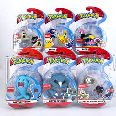 Pokemon WTC Pikachu Popplio Rowlet Litten Sandygast Muk Wobbuffet Metang Doll Gifts Toy Model Anime Figures Collect