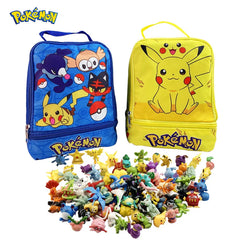 24-144pcs Pokemon Figurine Model Lot Bulk Buy Mini Small Styles Pikachu Anime Figure Doll Kawaii Toy Gift Birthday Kids Pack Bag