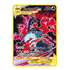 Carte Pokémon spagnole 2022, lettere Pokémon in metallo, carte Pokémon spagnole in ferro, Mewtwo, Pikachu Gx, Charizard Vmax, carte Pokémon Vmax