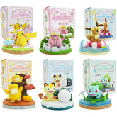 Anime Pokemon Figure Pikachu Eevee Meowth Bulbasaur Decoration Ornaments Action Figure Model Toys Children Birthday Gifts