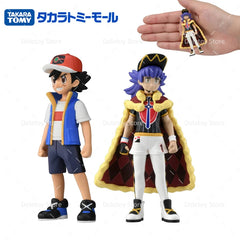 TOMY Pokemon Figure Trainer Ash Ketchum Leon Eevee Jolteon Flareon Leafeon Glaceon Umbreon Original Action Model Birthday Gift