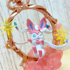 Re-Ment Pokemon Figures Decor Frame Collection Alolan Ninetales Ceruledge Serperior Pikachu Suicune Sylveon Toy Surprise Gift