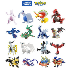 ORIGINAL Pokemon Anime Figure Toy Pikachu Gengar Charizard Dragonite Lucario Psyduck Eevee Cartoon Figurine Model Decor Gift