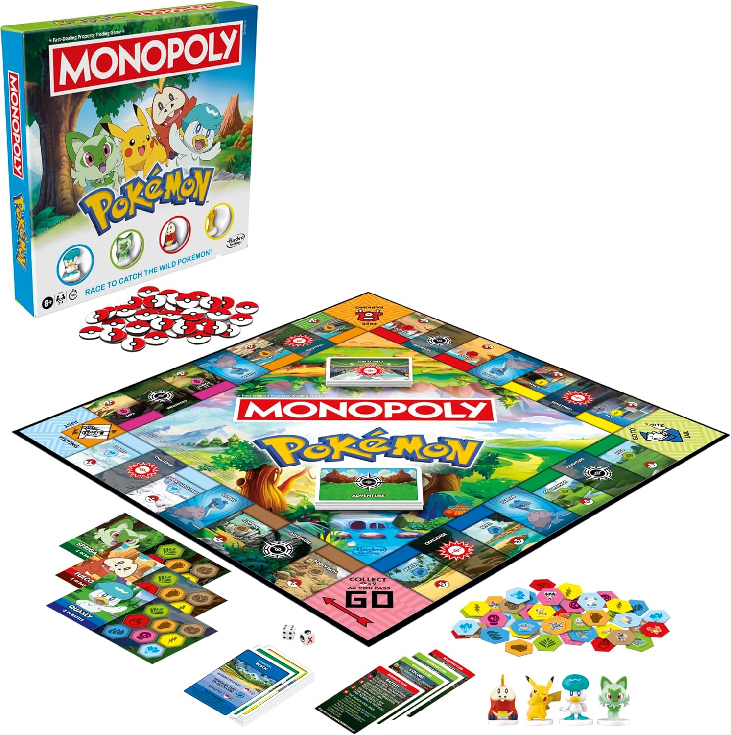 Monopoly Pokémon Edition Board Game | Ages 8 and Up | 2 to 4 Players | Kids Games for Pokémon Fans | Fun Family Games| 45 Mins. Avg.
