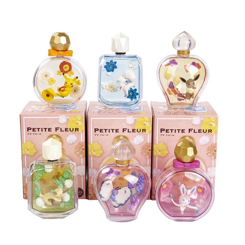 TOMY Genuine Pokemon With Box Toys Set Cute Anime Figures Sleeping Pikachu Eevee Monster Elf Ball Model Dolls Kids Gifts