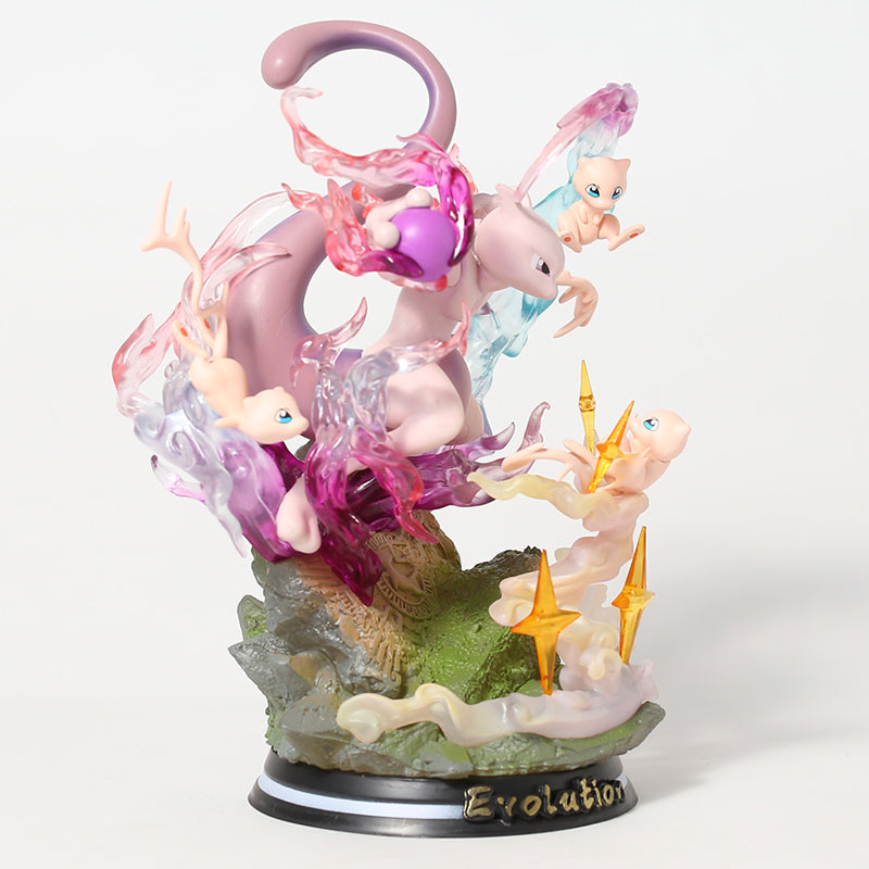 Pokemon Evolution Raichu Pikachu Pichu Light Up Statue Figure Collectible Model Toy