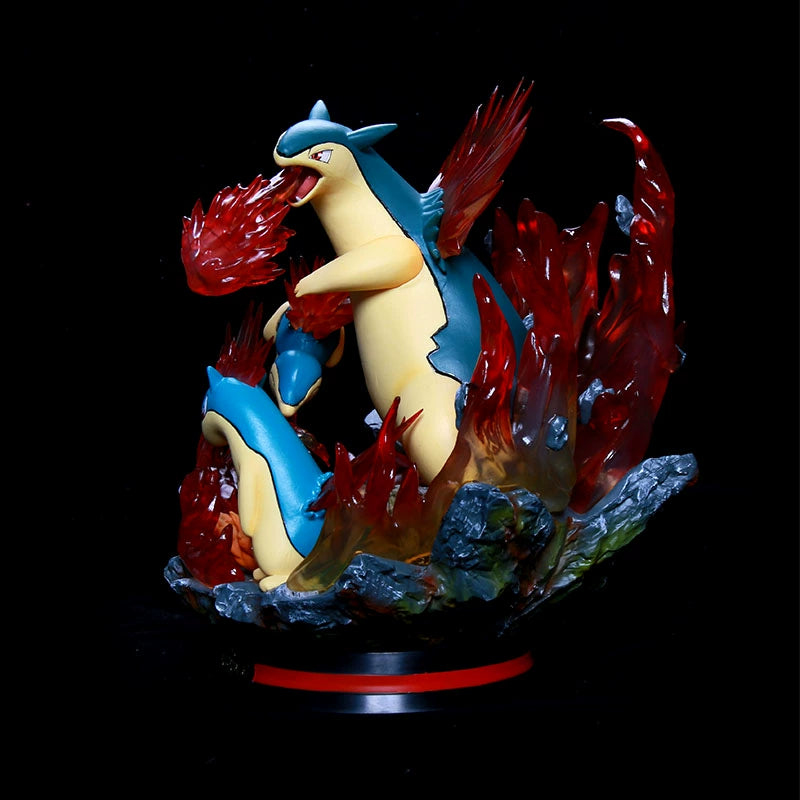Pokemon Figura Evolution Eevee Action Figure Charizard Raichu Mewtwo Dragonite Venusaur Gengar Illuminous Model Decoration Gifts