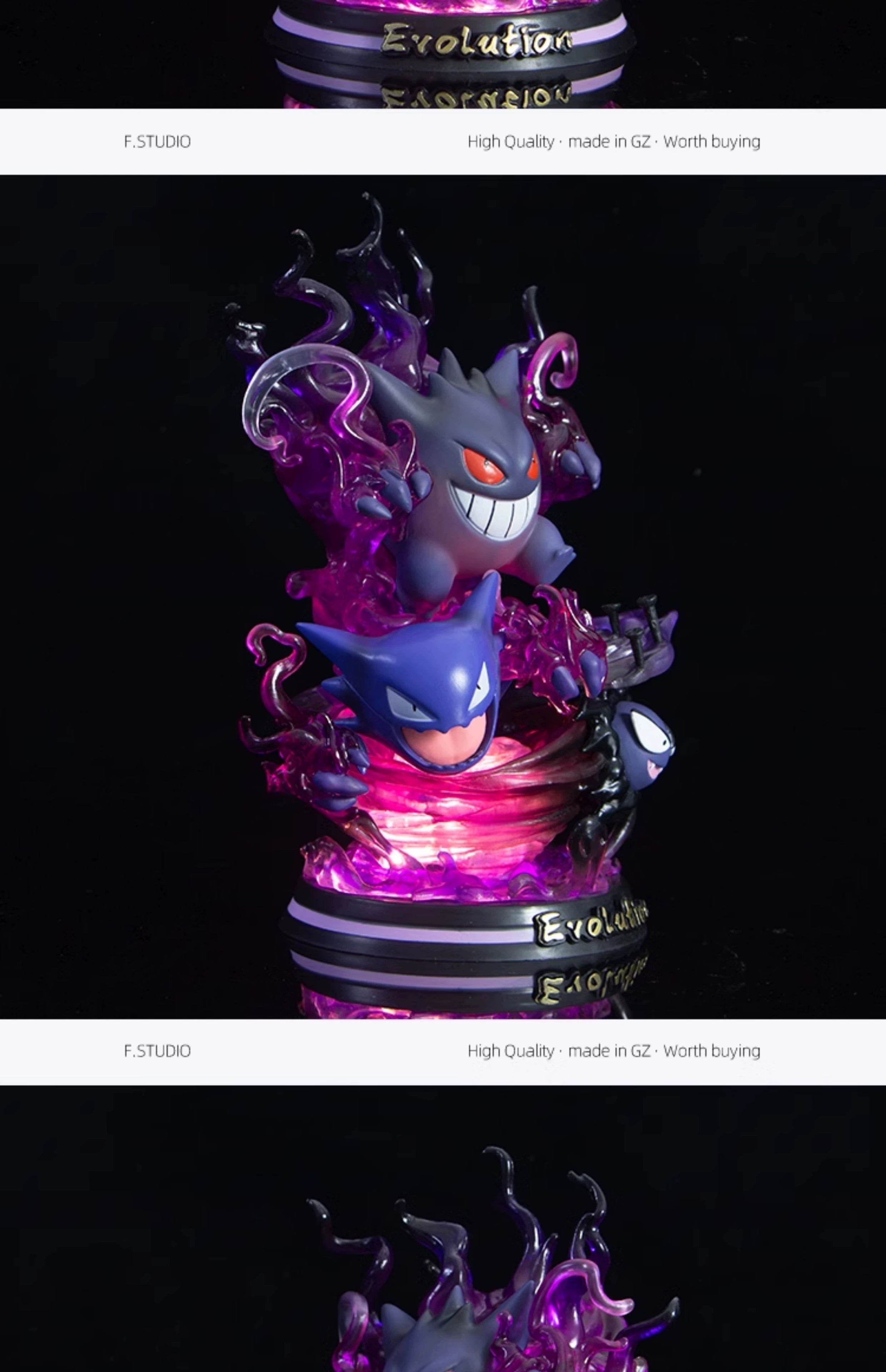 Pokemon Figura Evolution Eevee Action Figure Charizard Raichu Mewtwo Dragonite Venusaur Gengar Illuminous Model Decoration Gifts